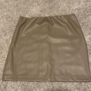 Revamped Leather Skirt
